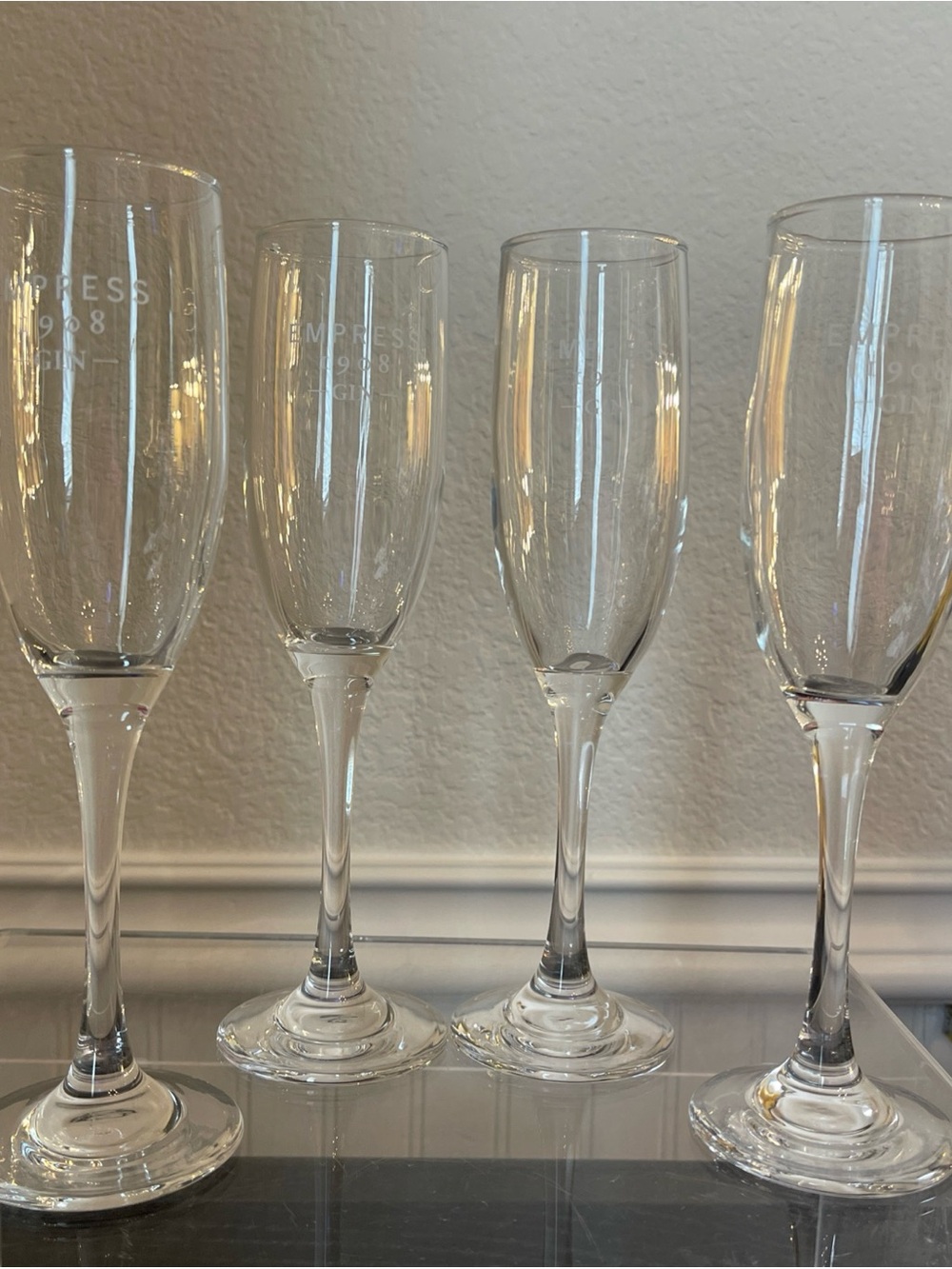Empress Gin 1908 Champagne Flutes - Set of 4